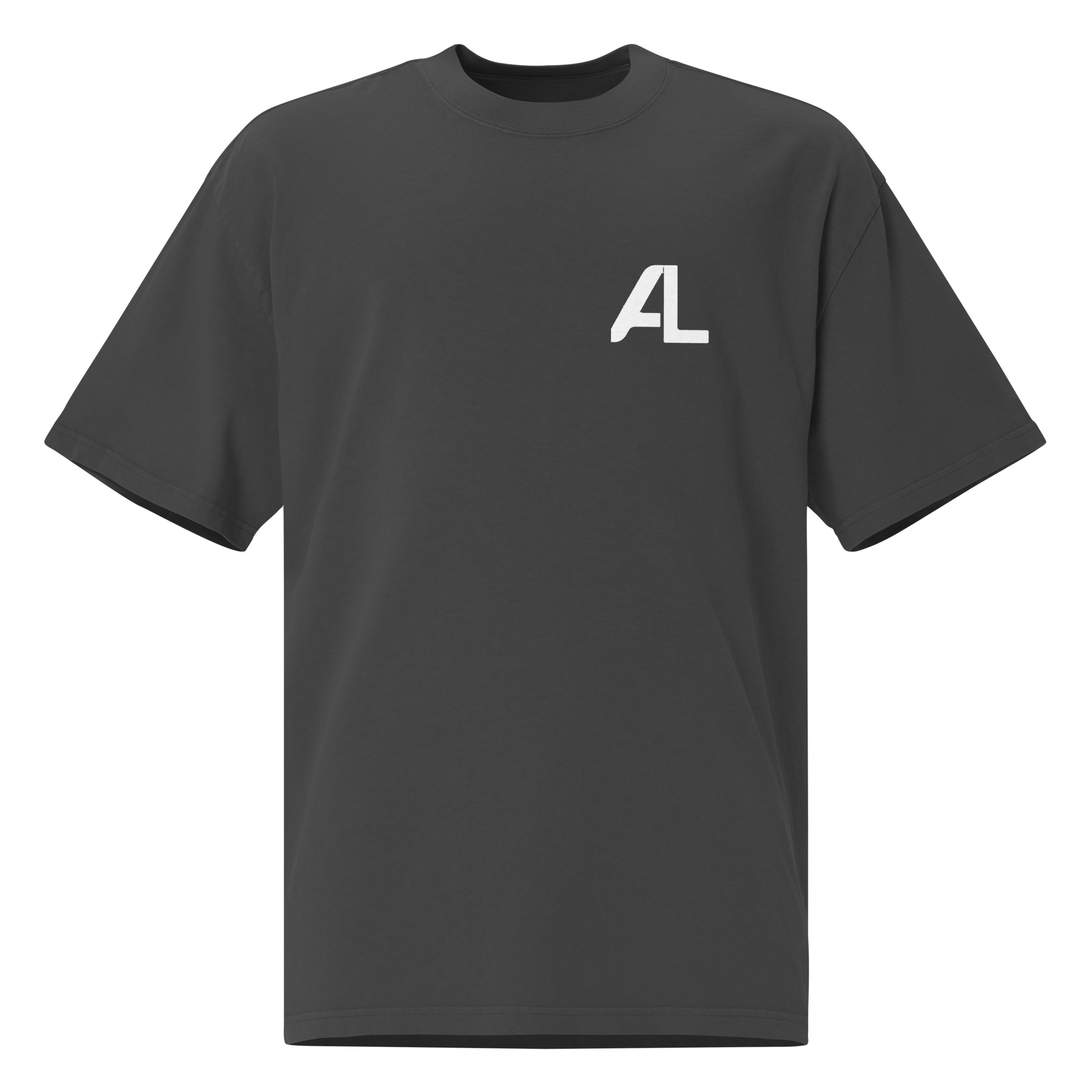 AL Collective The Journey Tee — faded black with white AL left-chest logo